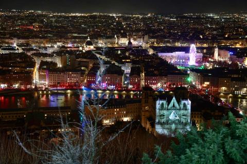 Vue de Lyon - Fête des Lumières 2023